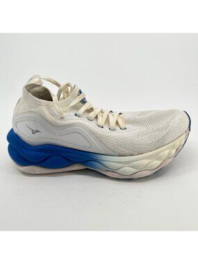 Mizuno Wave Neo Ultra Womens Size 6.5 White Blue Athletic Running Shoes Sneakers
